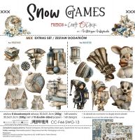 Дизайнерски елементи за изрязване "Snow Games-Mix", Craft o'Clock