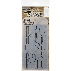 Стенсил "Circuit", Tim Holtz