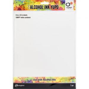 Tim Holtz Alcohol Ink White Yupo Paper, 230gsm