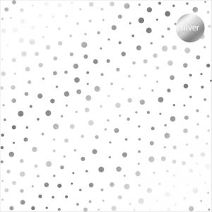 Дизайнерски ацетатен лист "Dots-Silver", Kora Projects