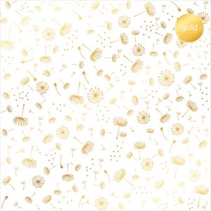 Дизайнерски ацетатен лист "Dandelions-Gold", Kora Projects