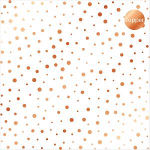 Дизайнерски ацетатен лист "Dots-Copper", Kora Projects