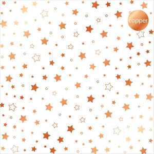 Дизайнерски ацетатен лист "Stars-Copper", Kora Projects