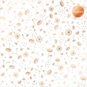 Дизайнерски ацетатен лист "Dandelion-Copper", Kora Projects