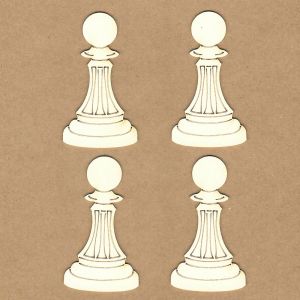 Елементи от бирен картон "Chess Pawns", Kora Projects
