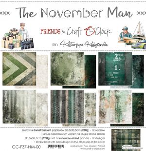 Дизайнерски хартии "The November Man", 30см, Craft o'Clock