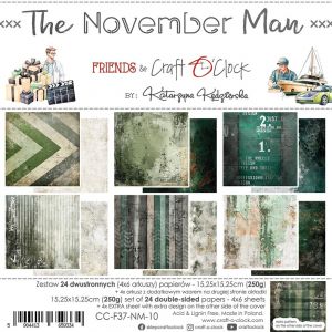 Дизайнерски хартии "The November Man", 15см, Craft o'Clock