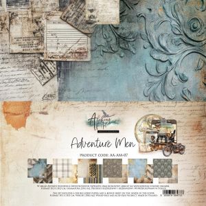 Дизайнерски хартии "Adventure Men", 30см, Alchemy of Art