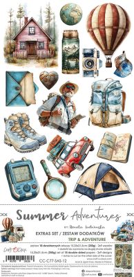 Дизайнерски елементи за изрязване "Summer Adventures-Trip&Adventure", Craft o'Clock