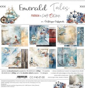 Дизайнерски хартии "Emerald Tales", 30см, Craft o'Clock