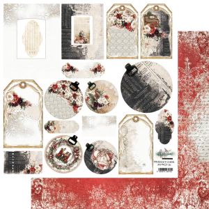 Дизайнерски лист с елементи за изрязване "Wonderful Christmas Time-Art Journal", Alchemy of Art