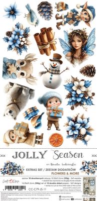 Дизайнерски елементи за изрязване "Jolly Season-Flowers and more", Craft o'Clock
