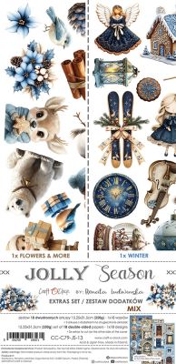 Дизайнерски елементи за изрязване "Jolly Season-Mix", Craft o'Clock