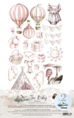 Дизайнерски елементи за изрязване "The Baby-Girl", 12л., Alchemy of Art