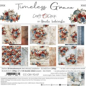 Дизайнерски хартии "Timeless Grace", 20см, Craft o'Clock