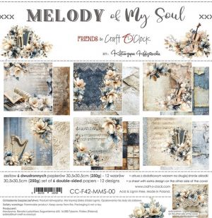 Дизайнерски хартии "Melody of My Soul", 30см, Craft o'Clock