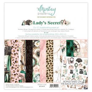 Дизайнерски хартии "Lady's Secret", 30см, Mintay Papers