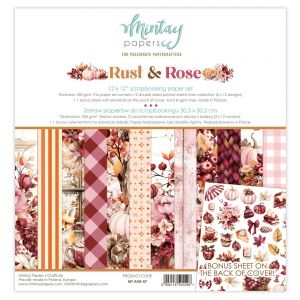 Дизайнерски хартии "Rust & Rose", 30см, Mintay Papers