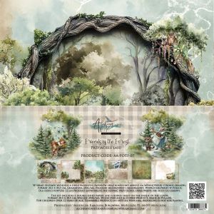 Дизайнерски хартии "Friends of the Forest", 30см, 6л., Alchemy of Art