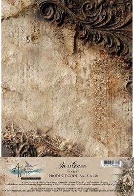 Дизайнерски хартии "In Silence", A4, 8л., Alchemy of Art