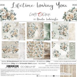 Дизайнерски хартии "Lifetime Loving You", 20см, Craft o'Clock