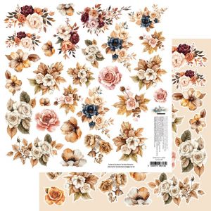 Дизайнерски лист с елементи за изрязване "Lovely Autumn–Flowers", Alchemy of Art