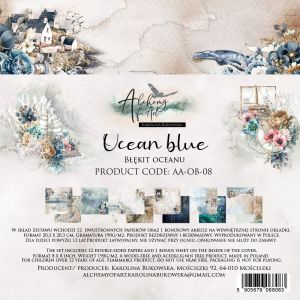 Дизайнерски хартии "Ocean Blue", 20см, 24л., Alchemy of Art
