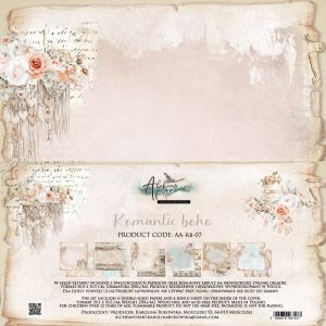Дизайнерски хартии "Romantic Boho", 30см, 6л., Alchemy of Art