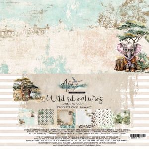 Дизайнерски хартии "Wild Adventures", 30см, 12л., Alchemy of Art