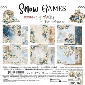 Дизайнерски хартии "Snow Games", 15см, Craft o'Clock
