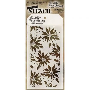 Стенсил "Poinsettia", Tim Holtz