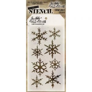 Стенсил "Snowflakes", Tim Holtz
