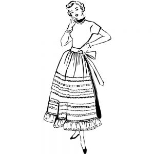 Гумен печат "50's Lady", Prickley Pear