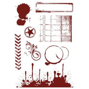 Комплект гумени печати без подложка "Journal Jottings", Crafter's Companion