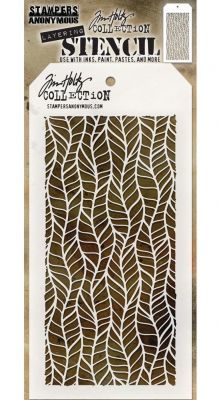 Стенсил "Feather", Tim Holtz
