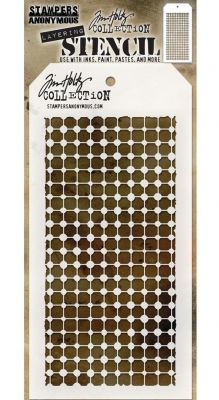 Стенсил "Grid Dot", Tim Holtz