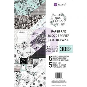 Дизайнерски хартии "Flirty Fleur", А4, Prima Marketing
