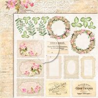 Дизайнерски лист "House of Roses"- extra -2, 30см, Lemoncraft