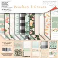 Дизайнерски хартии "Peaches & Cream", 20см, Scrapmir