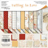Дизайнерски хартии "Falling in Love", 30см, Scrapmir