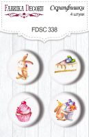 Скрапбукинг копчета "Sweet Birthday 1 #338", Fabrika Decoru