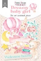 Дизайнерски хартиени елементи "Dreamy baby girl", Fabrika Decoru