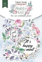Дизайнерски хартиени елементи "Shabby love", Fabrika Decoru