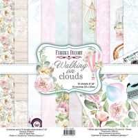 Комплект дизайнерски хартии "Walking on clouds", 20см, Fabrika Decoru