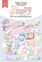 Дизайнерски хартиени елементи "My little mousy girl", Fabrika Decoru