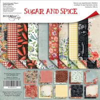 Дизайнерски хартии "Sugar and Spice", 20см, Scrapmir