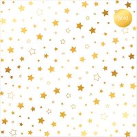 Дизайнерски ацетатен лист "Stars-Gold", Kora Projects