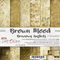 Дизайнерски комплект "Basic 03 - Brown Mood", 15см, Craft o'Clock