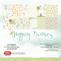 Дизайнерско блокче "Hopping Bunnies", 15см, Craft&You Design