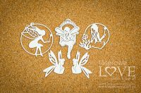 Елементи от бирен картон "Fairies 2", Laserowe Love